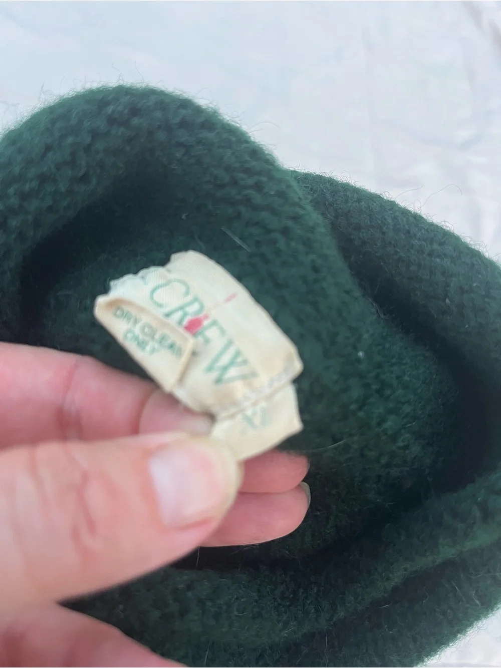 Vintage J Crew Wool Mock Turtleneck Sweater, Green, Size XL